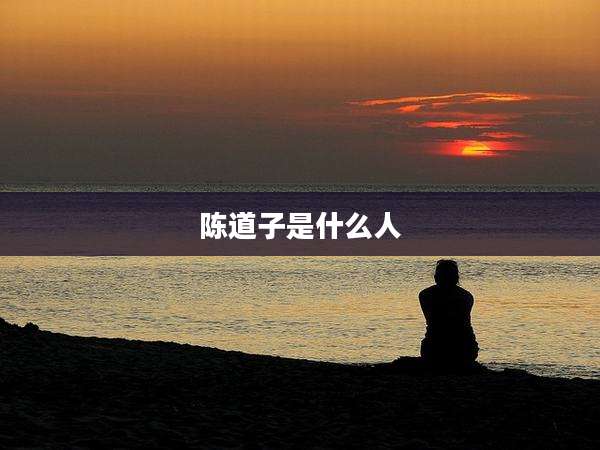 陈道子是什么人