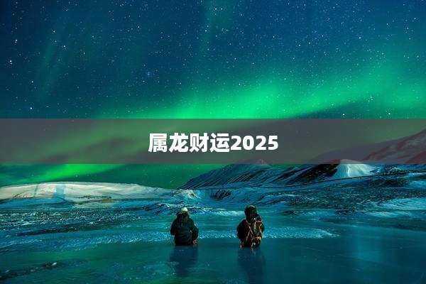 属龙财运2025