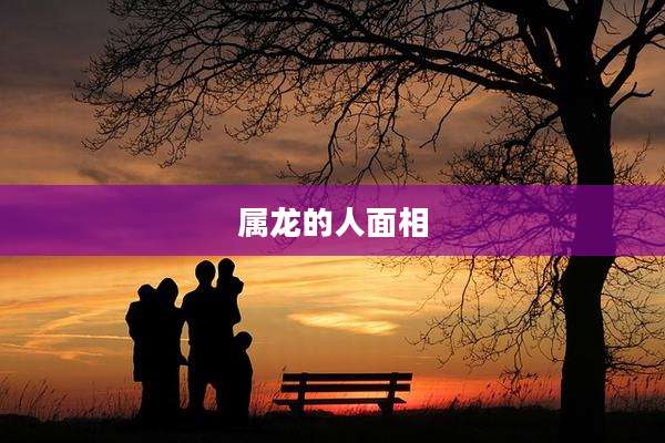 属龙的人面相