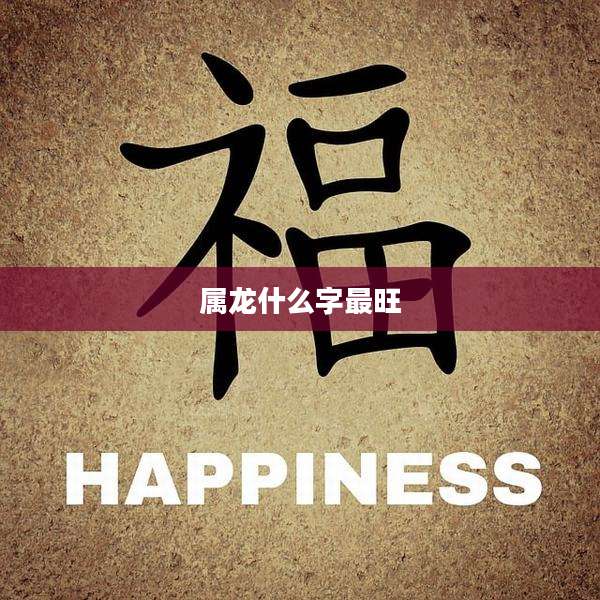 属龙什么字最旺