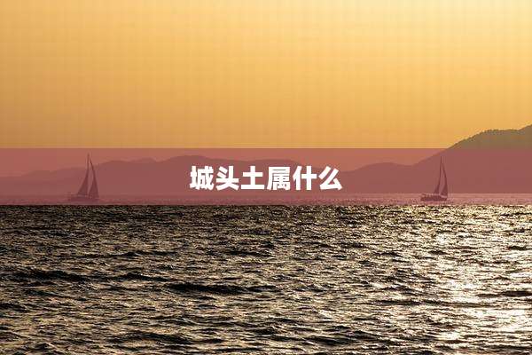 城头土属什么