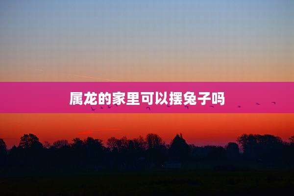 属龙的家里可以摆兔子吗