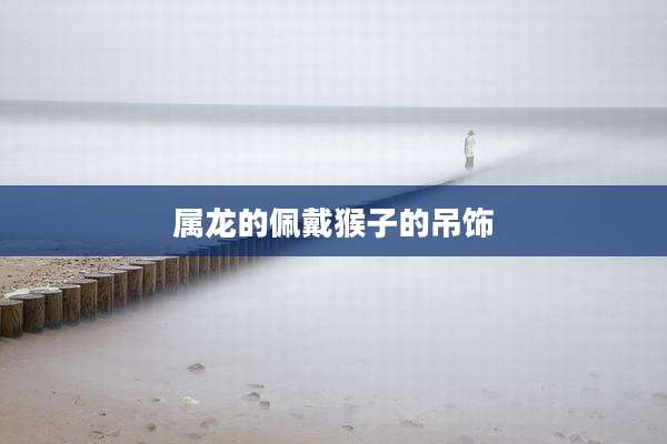 属龙的佩戴猴子的吊饰