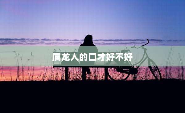属龙人的口才好不好