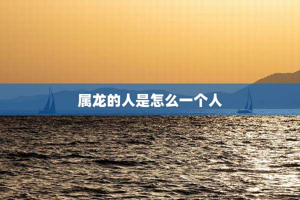 属龙的人是怎么一个人