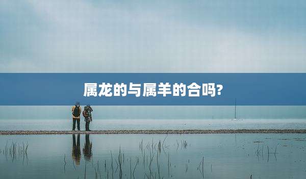 属龙的与属羊的合吗?