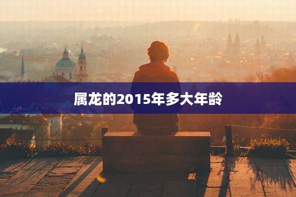 属龙的2015年多大年龄