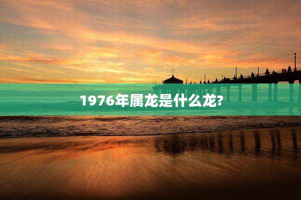 1976年属龙是什么龙?