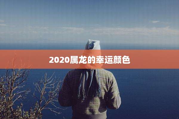 2020属龙的幸运颜色