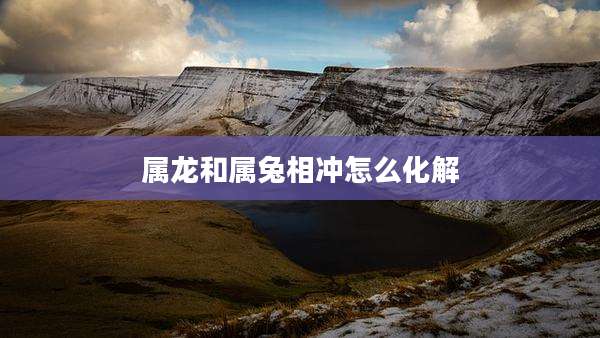 属龙和属兔相冲怎么化解