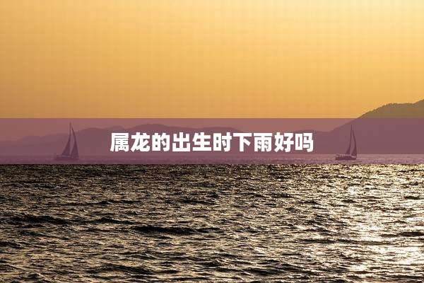 属龙的出生时下雨好吗