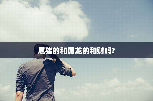 属猪的和属龙的和财吗?