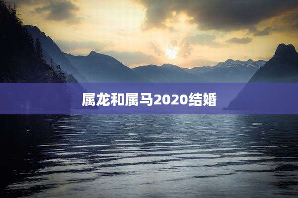 属龙和属马2020结婚