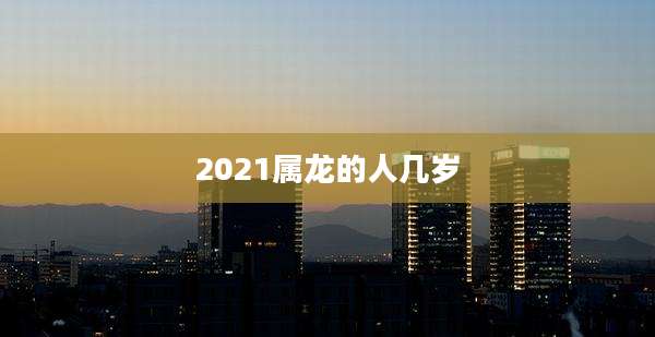 2021属龙的人几岁