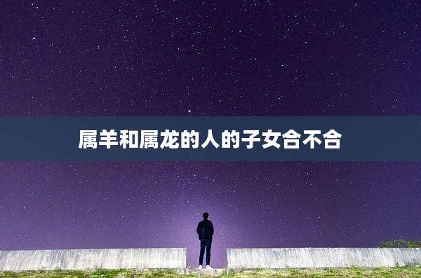 属羊和属龙的人的子女合不合