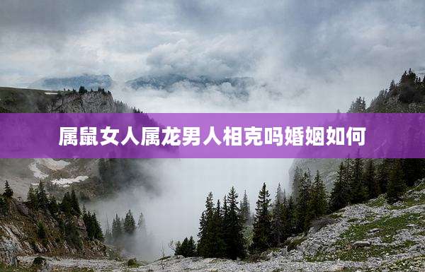 属鼠女人属龙男人相克吗婚姻如何