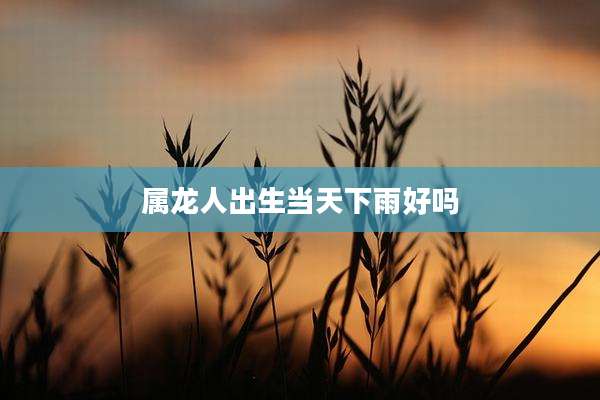属龙人出生当天下雨好吗