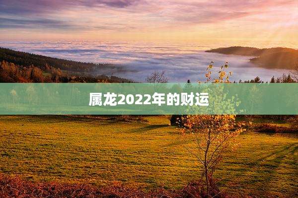 属龙2022年的财运