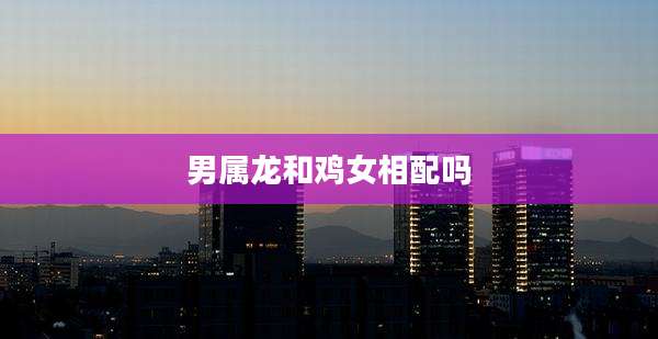 男属龙和鸡女相配吗