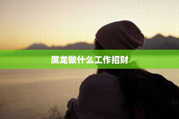 属龙做什么工作招财