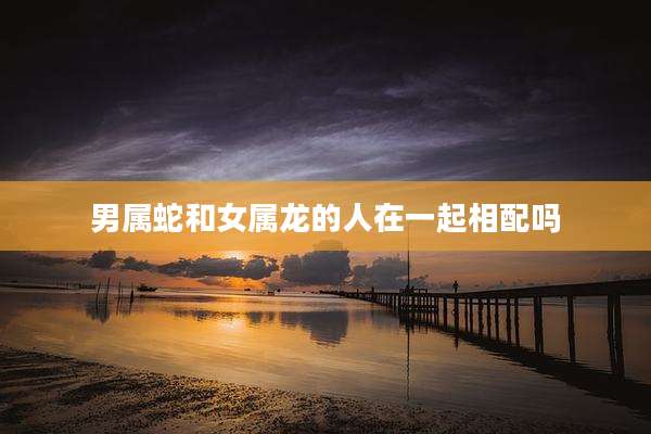 男属蛇和女属龙的人在一起相配吗