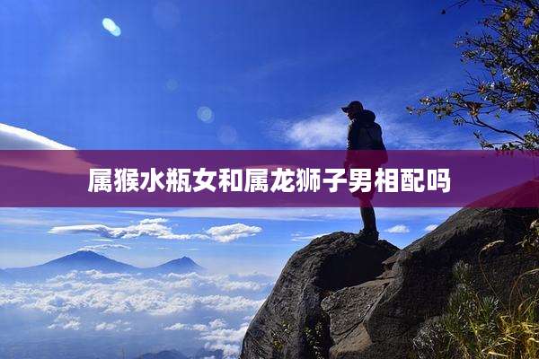 属猴水瓶女和属龙狮子男相配吗