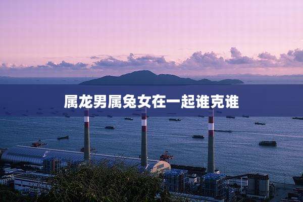 属龙男属兔女在一起谁克谁