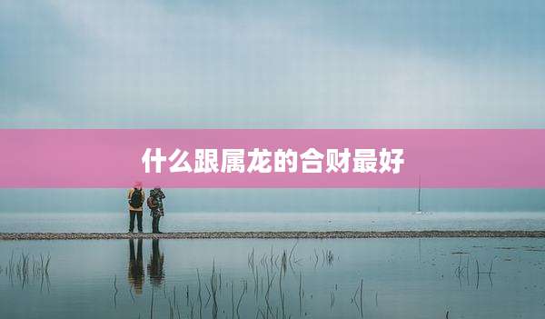 什么跟属龙的合财最好
