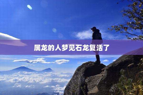 属龙的人梦见石龙复活了