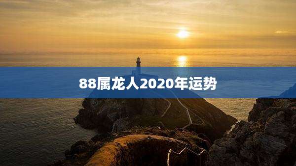 88属龙人2020年运势