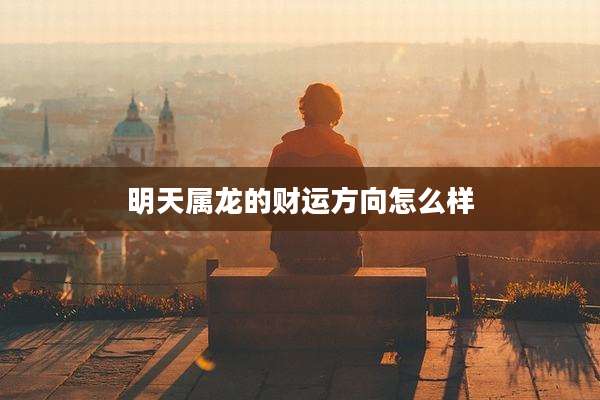 明天属龙的财运方向怎么样