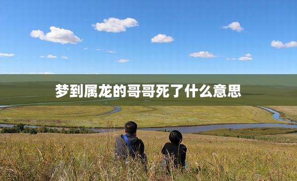 梦到属龙的哥哥死了什么意思