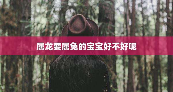 属龙要属兔的宝宝好不好呢