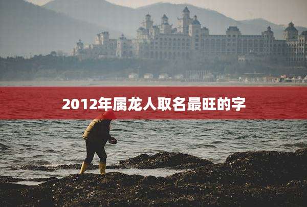 2012年属龙人取名最旺的字