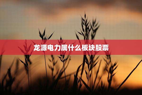 龙源电力属什么板块股票