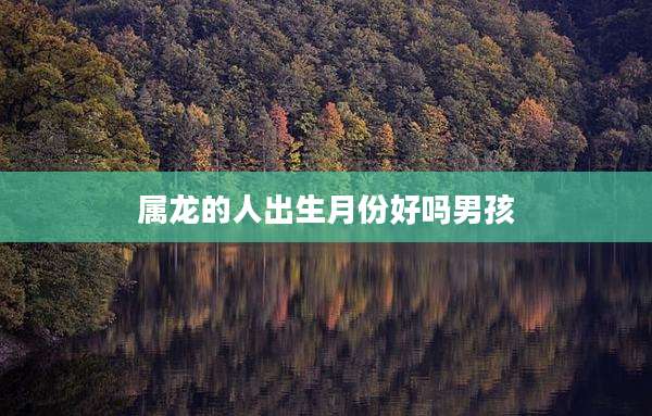 属龙的人出生月份好吗男孩