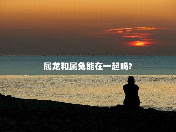 属龙和属兔能在一起吗?