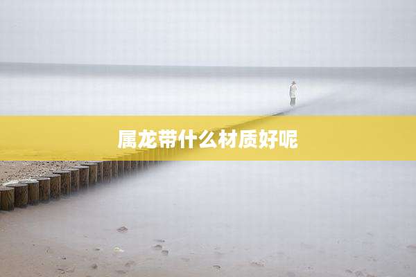 属龙带什么材质好呢