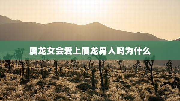 属龙女会爱上属龙男人吗为什么