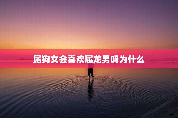 属狗女会喜欢属龙男吗为什么
