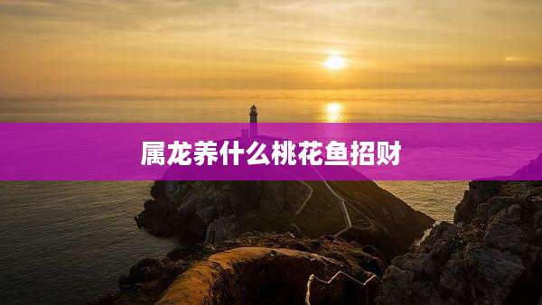 属龙养什么桃花鱼招财