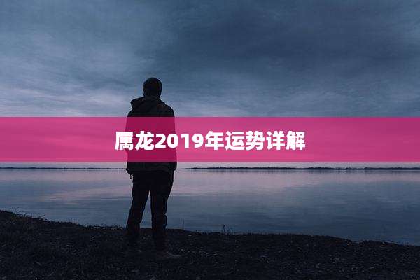 属龙2019年运势详解