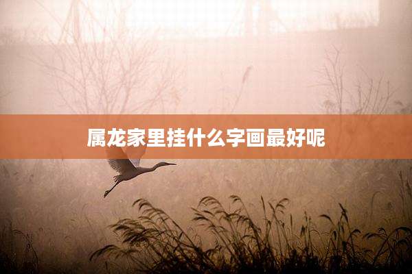 属龙家里挂什么字画最好呢