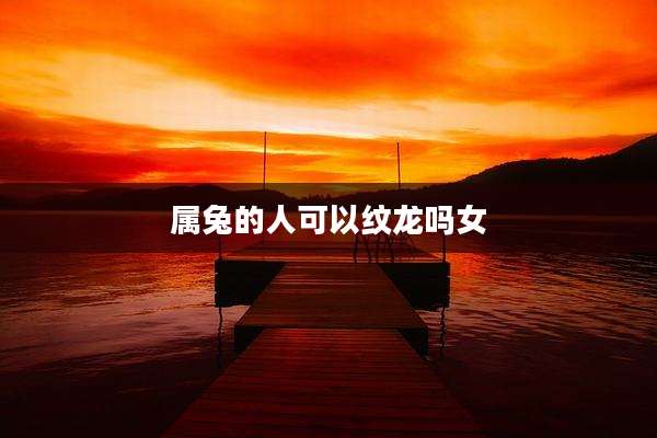 属兔的人可以纹龙吗女