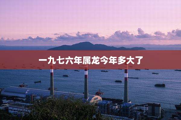 一九七六年属龙今年多大了