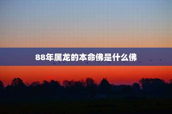 88年属龙的本命佛是什么佛