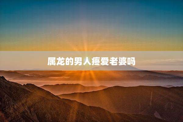 属龙的男人疼爱老婆吗