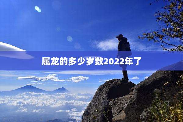 属龙的多少岁数2022年了
