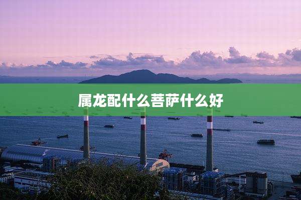 属龙配什么菩萨什么好