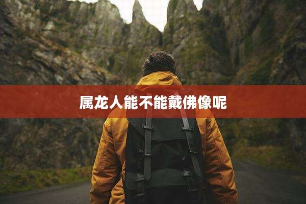 属龙人能不能戴佛像呢